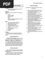 Statics of Rigid Bodies: Course Outcomes