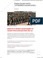 KDF Advertises Vacant Posts (Ministry of Defence Civilian Staff) 2021-2022 - Education News Hub