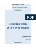 RESUMEN SOBRE EL USO DE LA FUERZA Alberto Palombaro