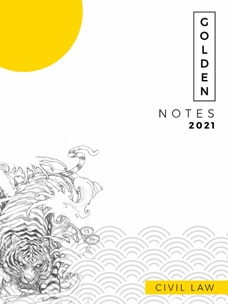 3 2021 UST Golden Notes Civil Law PDF Will And Testament Intestacy