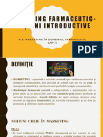 Marketing Farmaceutic - Noțiuni Introductive