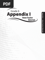 Appendix I: Grade 6