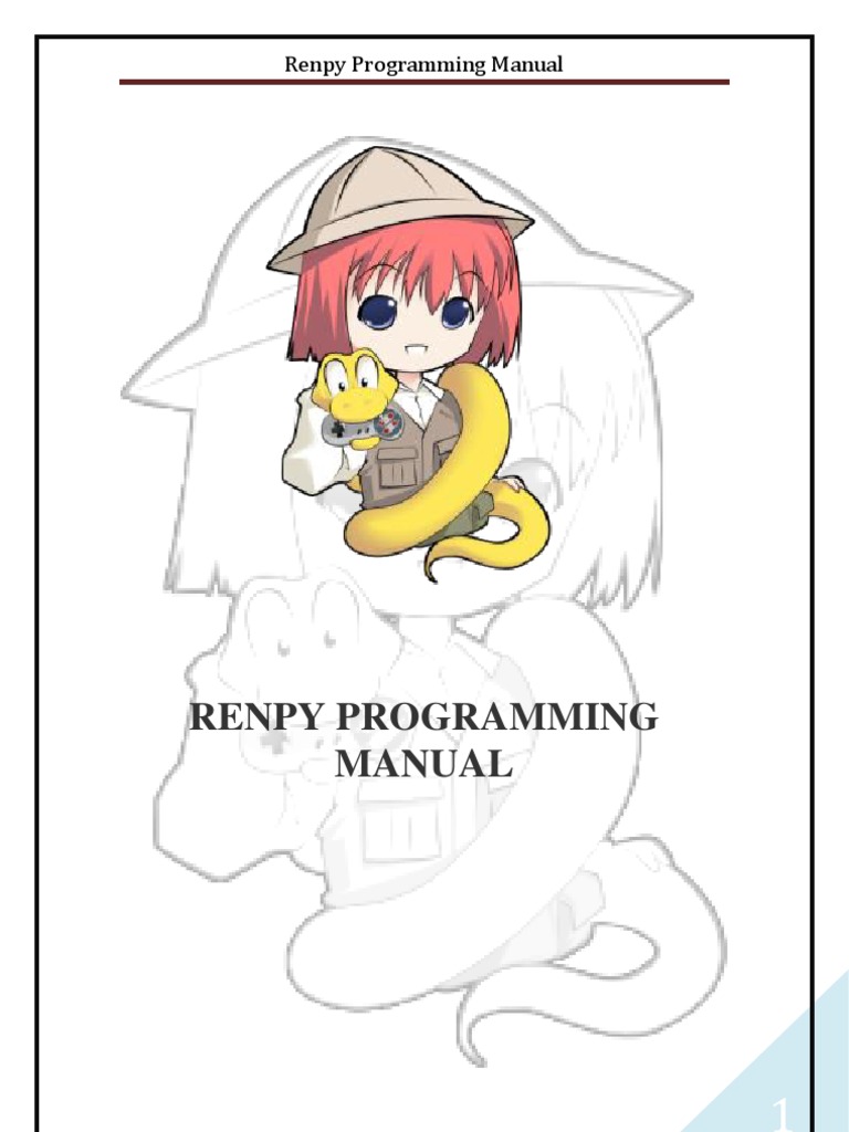Renpy Programming Manual | PDF | Menu (Computing) | Menu