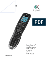 User Manual: Logitech Harmony One+ Remote