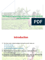 The Roles of Agroecology On Agricultural Productivity and Sustainability