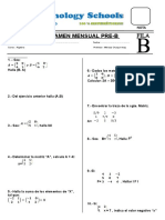 Mensual Pre-B Algebra Fila B