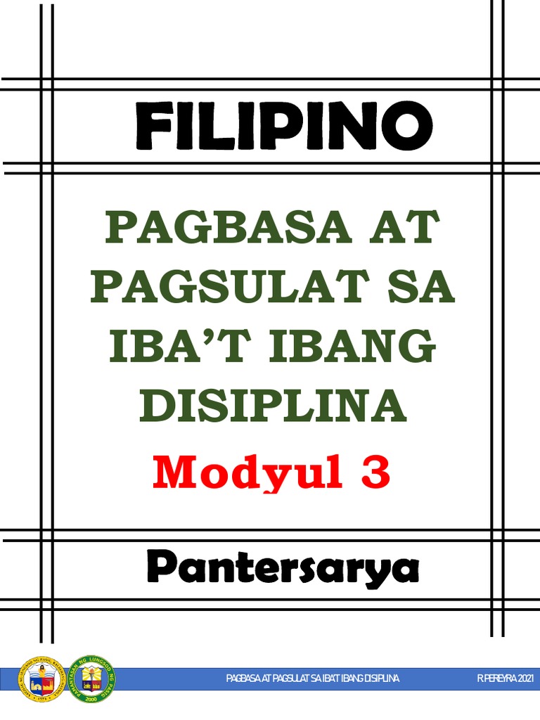 Plp Modyul Pagbasa Modyul 3 Pdf