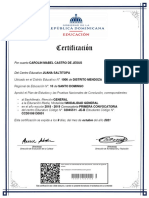 Certificado Bachillerato General Aprobado 2019