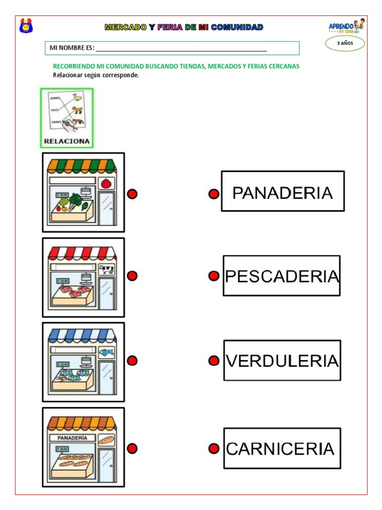 Actividades de Coloreo en Mi Comunidad | PDF
