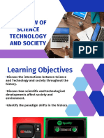 Overview of Science Technology AND SOCIETY