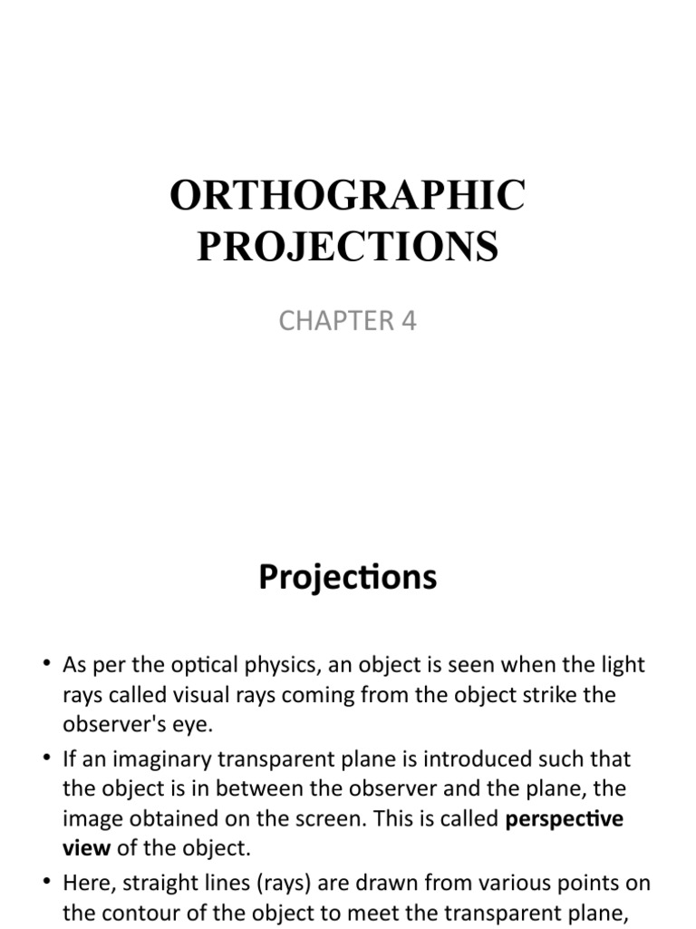 Understanding Orthographic Projections | PDF | Mathematical Objects ...