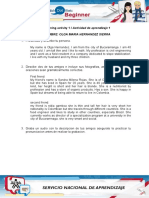 Learning Activity 1 / Actividad de Aprendizaje 1: Nombre: Olga Maria Hernandez Sierra
