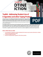 Toolkit: Addressing Student Use of E-Cigarettes and Other Vaping Products