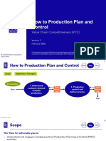 How To Production Plan and Control: Value Chain Competitiveness (VCC)