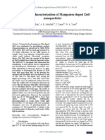 Synthesis and Characterization of Manganese Doped