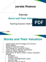 Stock and Their Valuation 