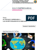 DE III ENFOQUE EMPRESARIAL Y LAS OPORTUNIDADES DEL MERCADO