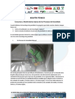 Consumos y Rendimientos Tipicos de Los Procesos de Granallado Manual y Automatico