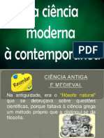 8 - Ciência Moderna e Comtemporânea