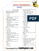 IES-OBJ-Mechanical Engineering-2006 Paper-I