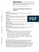 HHS Public Access: Parsing The Heterogeneity of Brain Metabolic Disturbances in Autistic Spectrum Disorder