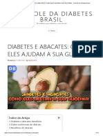 Diabetes e Abacates - Como Eles Ajudam A Sua Glicemia! - Controle Da Diabetes Brasil