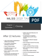 MLSS 2021 Closing