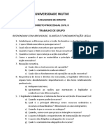 Direito Proc Civil II - Trabalho de Grupo(0)