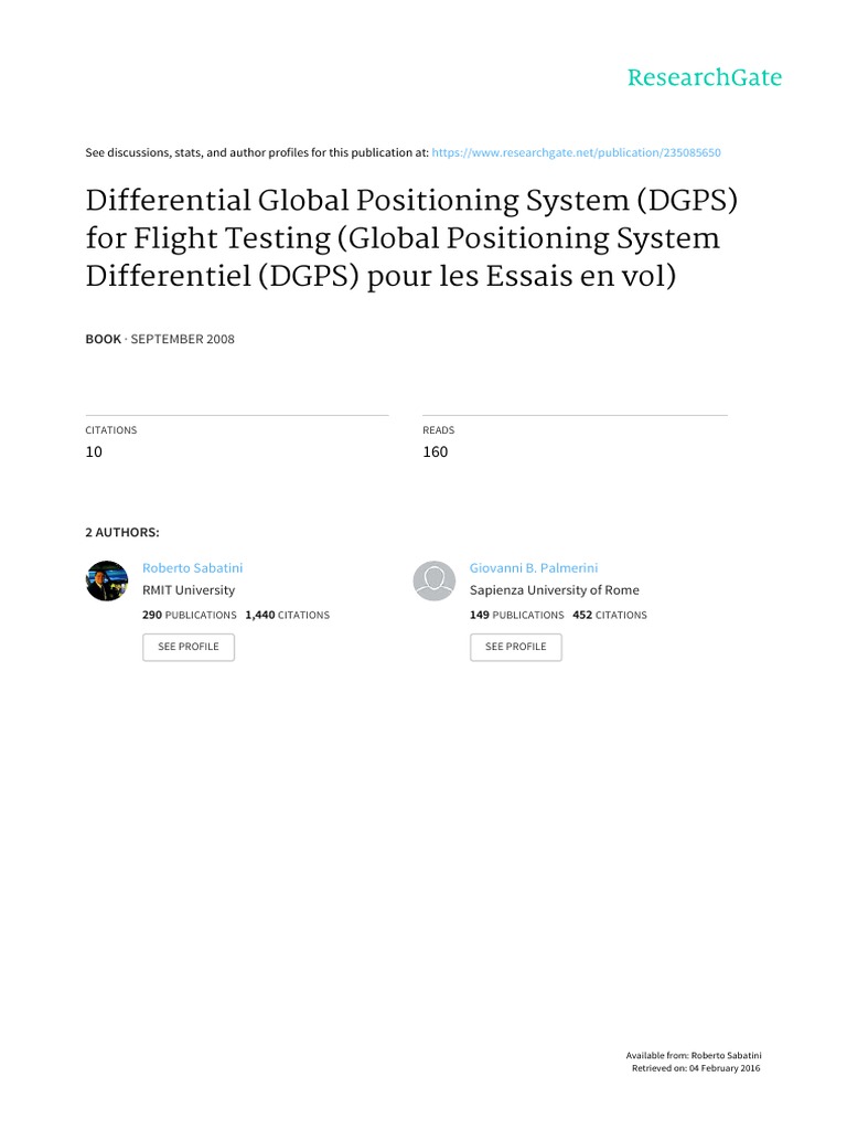 Differential Global Positioning System D PDF Global Positioning
