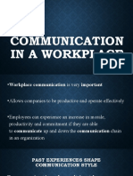 Communication in A Workplace