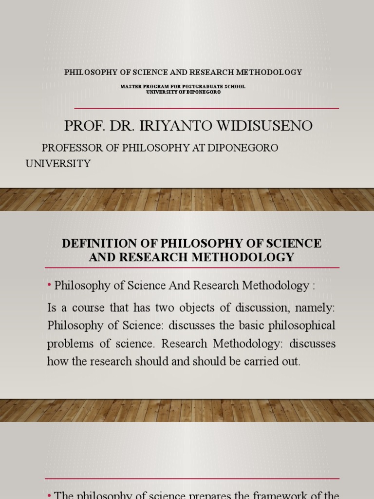 Philosophy of Science and Research Methods | PDF | Science | Theory