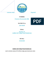 Análisis Del Código Penal Dominicano. Francisco Encarnación