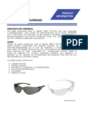 Gafas de Protección - Abro: Transparentes