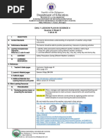 Department of Education: Daily Lesson Plan in Science 4 Quarter 4 Week 5 7:25-8:15