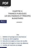 Chapitre II- Lois Des Finances Et Principes Budgetaires