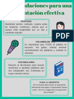 Recomendaciones para una presentación efectiva