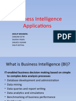 Business Intelligence Applications: Group Members