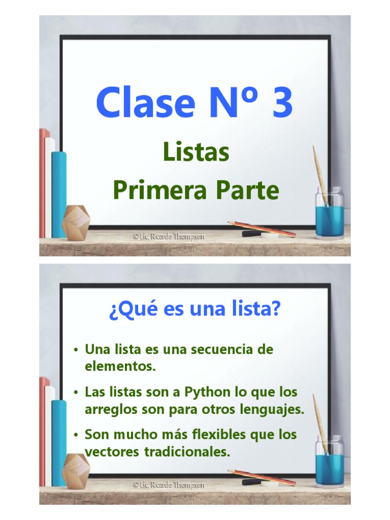 Introducción a Listas en Python | PDF | Python (lenguaje de ...