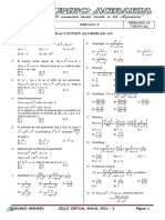 1 REPASO I Fracciones Algebraicas