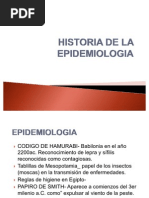 HISTORIA DE LA EPIDEMIOLOGIA