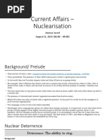 Current Affairs - Nuclearisation