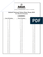 Sample Paper Answer Key 2018