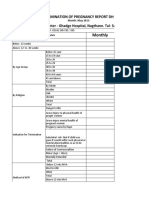 Monthly: Medical Termination of Pregnancy Report DH Satara