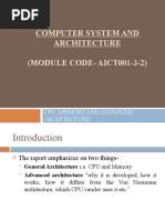 Computer System and Architecture