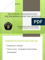 (Modul 6) Faktor Sosial Komunikasi Pertanian