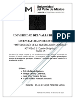 Universidad Del Valle de México: Licenciatura en Derecho (Xo)