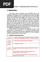 GPS Tracker Communication Protocol: 1 1 1 1.... Summarize Summarize Summarize Summarize