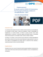 CVSP Programa versión ESP Introducción de la vacuna contra la COVID-19