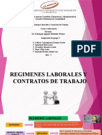 Regimenes Laborales y Contrato de Trabajo