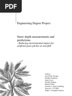 Engineering Degree Project: - Reducing Environmental Impact For Artificial Grass Pitches at Snowfall